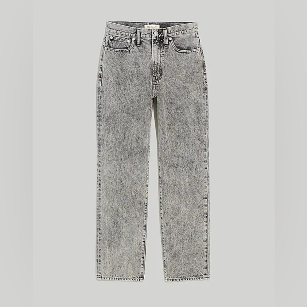 MADEWELL - NWT Perfect Vintage Straight Jean in Acid Wash Size 27